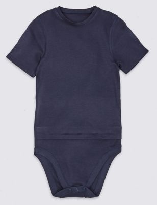 Short Sleeve Bodysuit with Popper Tummy &#40;3-16 Years&#41;